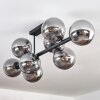 Gastor Plafonnier, Boule lumineuse Fumé, 8 lumières