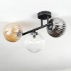 Chehalis Plafonnier, Boule lumineuse Ambre, Clair, Fumé, 3 lumières