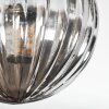Chehalis Plafonnier, Boule lumineuse Ambre, Fumé, 3 lumières