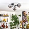Gastor Plafonnier, Boule lumineuse Fumé, 3 lumières