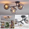 Gastor Plafonnier, Boule lumineuse Clair, Fumé, 3 lumières