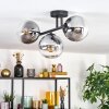 Gastor Plafonnier, Boule lumineuse Clair, Fumé, 3 lumières