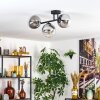 Gastor Plafonnier, Boule lumineuse Clair, Fumé, 3 lumières