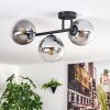 Gastor Plafonnier, Boule lumineuse Clair, Fumé, 3 lumières