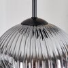 Ripoll Suspension, Boule lumineuse, Suspension grappe Ambre, Clair, Fumé, 5 lumières