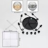 Ripoll Suspension, Boule lumineuse, Suspension grappe Ambre, Clair, Fumé, 5 lumières
