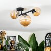 Chehalis Plafonnier, Boule lumineuse Ambre, 3 lumières