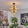 Chehalis Plafonnier, Boule lumineuse 39 cm LED Ambre, 13 lumières