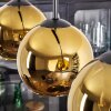 Koyoto Suspension, Boule lumineuse, Suspension Or, 4 lumières