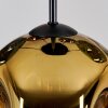 Ripoll Suspension, Boule lumineuse, Suspension grappe Bleu, Chrome, Or, Vert, Cuivré, Fumé, 5 lumières
