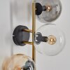 Gastor Boule lumineuse, Applique murale Or, Noir, 3 lumières
