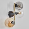 Gastor Boule lumineuse, Applique murale Or, Noir, 3 lumières