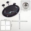 Chehalis Plafonnier, Boule lumineuse Fumé, 5 lumières
