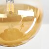 Chehalis Plafonnier, Boule lumineuse Ambre, 5 lumières