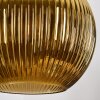 Koyoto Suspension, Boule lumineuse, Suspension grappe Bleu, Or, Vert, 5 lumières