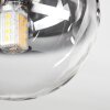 Chehalis Plafonnier, Boule lumineuse Clair, Fumé, 5 lumières