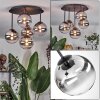 Chehalis Plafonnier, Boule lumineuse Clair, Fumé, 5 lumières