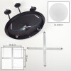 Chehalis Plafonnier, Boule lumineuse Blanc, 5 lumières