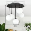 Chehalis Plafonnier, Boule lumineuse Blanc, 5 lumières