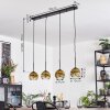 Ripoll Suspension, Boule lumineuse, Suspension Or, Clair, 4 lumières