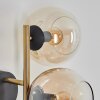 Koyoto Boule lumineuse, Applique murale Or, Noir, 3 lumières