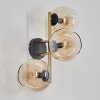 Koyoto Boule lumineuse, Applique murale Or, Noir, 3 lumières
