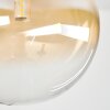 Chehalis Plafonnier, Boule lumineuse Ambre, Clair, Fumé, 5 lumières