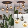 Chehalis Plafonnier, Boule lumineuse 39.5 cm Ambre, Fumé, 5 lumières