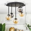 Chehalis Plafonnier, Boule lumineuse 39.5 cm Ambre, Fumé, 5 lumières