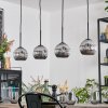 Ripoll Suspension, Boule lumineuse, Suspension Chrome, Fumé, 4 lumières