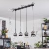 Ripoll Suspension, Boule lumineuse, Suspension Chrome, Fumé, 4 lumières
