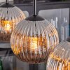 Ripoll Suspension, Boule lumineuse, Suspension Chrome, Fumé, 4 lumières