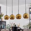 Koyoto Suspension, Boule lumineuse, Suspension Or, 4 lumières