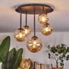Chehalis Plafonnier, Boule lumineuse 42.5 cm Ambre, 5 lumières