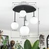 Chehalis Plafonnier, Boule lumineuse 42.5 cm Blanc, 5 lumières