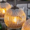 Ripoll Suspension, Boule lumineuse, Suspension Ambre, 4 lumières