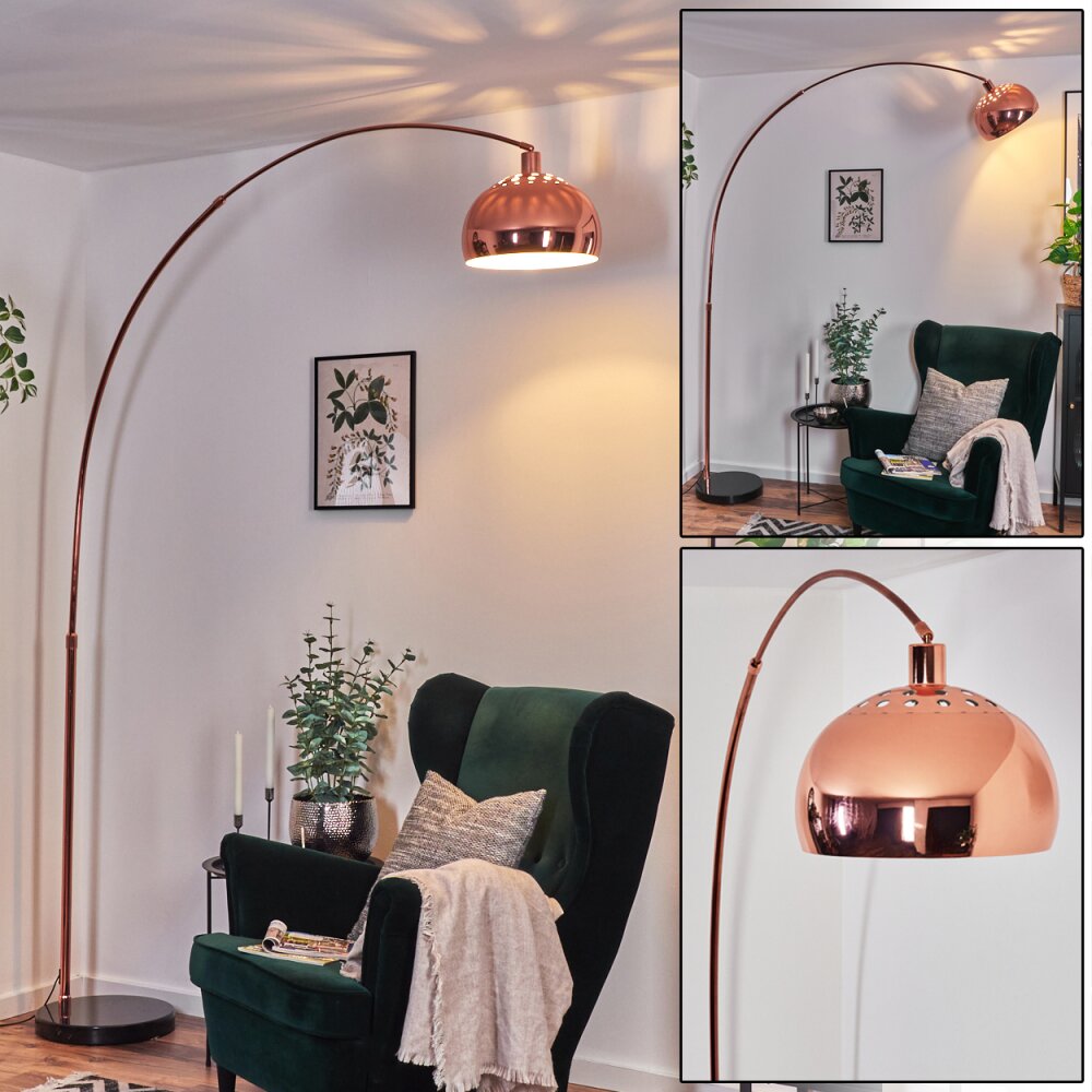 Baloca Lampadaire Cuivre, Noir, 1 lumière main product photo