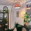 Baloca Lampadaire Cuivre, Noir, 1 lumière