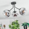 Ripoll Plafonnier, Boule lumineuse Chrome, Clair, Fumé, 3 lumières
