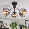 Ripoll Plafonnier, Boule lumineuse Chrome, Clair, Fumé, 3 lumières