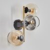 Koyoto Boule lumineuse, Applique murale Or, Noir, 3 lumières