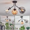 Gastor Plafonnier, Boule lumineuse 42 cm Ambre, Clair, Fumé, 3 lumières