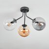 Gastor Plafonnier, Boule lumineuse 42 cm Ambre, Clair, Fumé, 3 lumières
