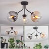 Gastor Plafonnier, Boule lumineuse 42 cm Ambre, Clair, Fumé, 3 lumières