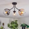 Gastor Plafonnier, Boule lumineuse 42 cm Ambre, Clair, Fumé, 3 lumières