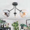 Gastor Plafonnier, Boule lumineuse 42 cm Ambre, Clair, Fumé, 3 lumières