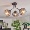 Koyoto Plafonnier, Boule lumineuse Clair, Fumé, 3 lumières