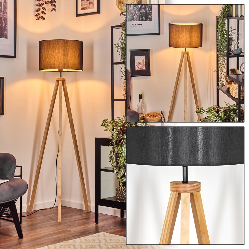 Soungou Lampadaire Écru, Noir, 1 lumière main product photo