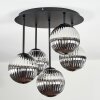 Chehalis Plafonnier, Boule lumineuse Fumé, 5 lumières