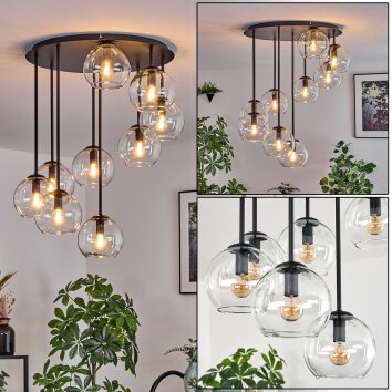 Koyoto Plafonnier, Boule lumineuse Clair, 9 lumières